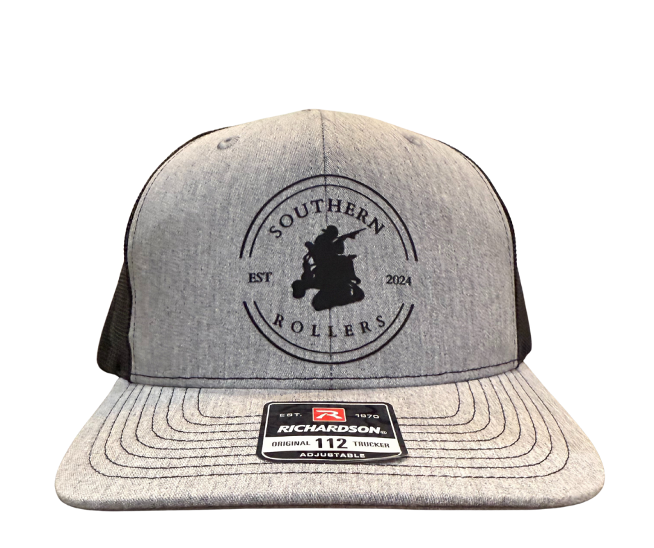 Southern Rollers Grey Richardson 112 white mesh circle logo